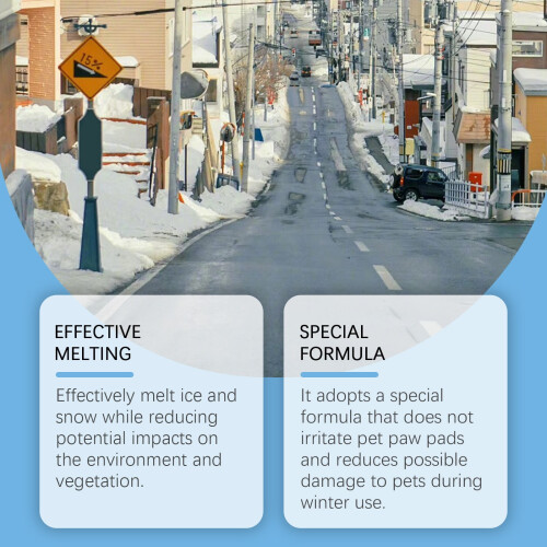 Pet-friendly de-icing and snow-melting agent plastic 2