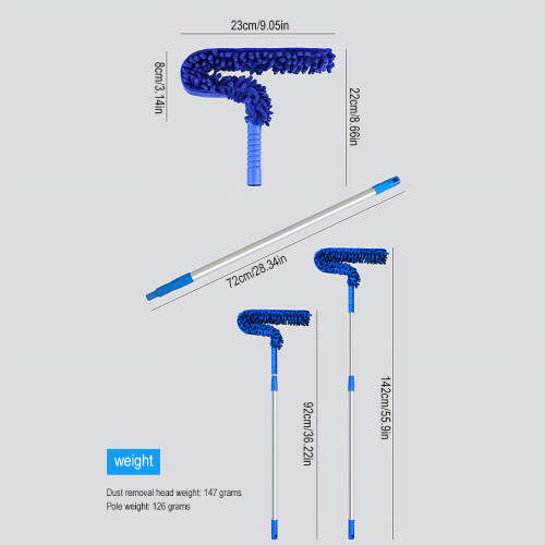 Deckenstaubbürste aus Aluminiumlegierung, 1,7 m 1
