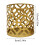 Gold Iron Geometric Candlestick 1 Pack 3