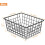 4 Black Metal Wire Storage Baskets 2