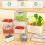 5-Piece Airtight Fridge Fruit Containers with Colanders 4