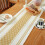 Christmas Two-Tone Table Flag with Tassels 35x183cm 5