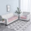Pink Stretch Sofa Cover for 3-Seater Couch 2