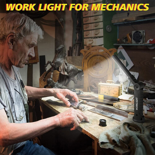 Rechargeable LED Work Light 2-Pack, 5 Modes, 360 Rotating 2