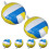 Volleyball Foil Balloons Blue 12 Pack 5