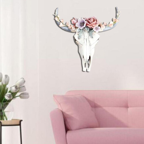 Resin Wall Sculpture with Embossed Flower Succulent Design 2