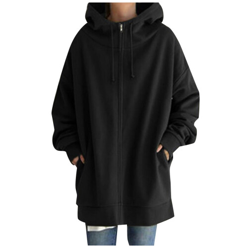Dames winterjas met capuchon van polyester 1