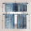 Blue and Grey Curtains Valance and Tier Set 3 Piece 4