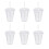 6er-Packung 16oz Plastikbecher mit Deckel und Strohhalm 1