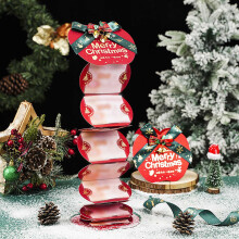 Livro porta-dinheiro de Natal com 10 compartimentos – Vermelho ou Verde
