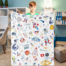 Personalisierte Flanell-Babydecke 76 x 102 cm