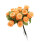 Bouquet di 12 rose artificiali in plastica arancione 1