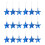 18-Piece Blue Plastic Star Christmas Tree Ornaments 1