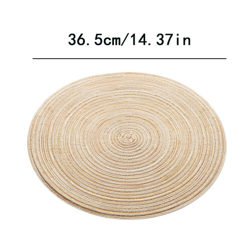 Round Circle Placemats 35cm Heat-Resistant Kitchen Table