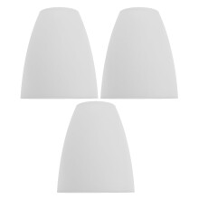 White Plastic Lampshade for Table & Floor Lamps, 3 Pack