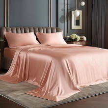 Satin Sheet Set Queen Coral Pink 4-Piece
