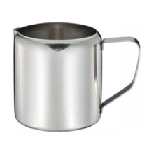 Brocca per schiumare il latte in acciaio inox con manico