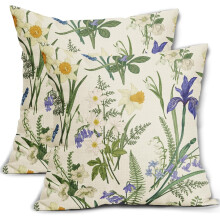 Kevään kukkatyynynpäälliset 16x16 Valkoinen violetti hyasintti
