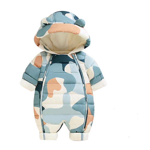 Macacão de inverno com capuz para bebê – 18-24 meses