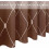 Moroccan Geometric Shower Curtain 72x72 in Rust Red 4