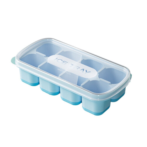 Silicone Mini Ice Cube Tray with Lid – 8-Cube