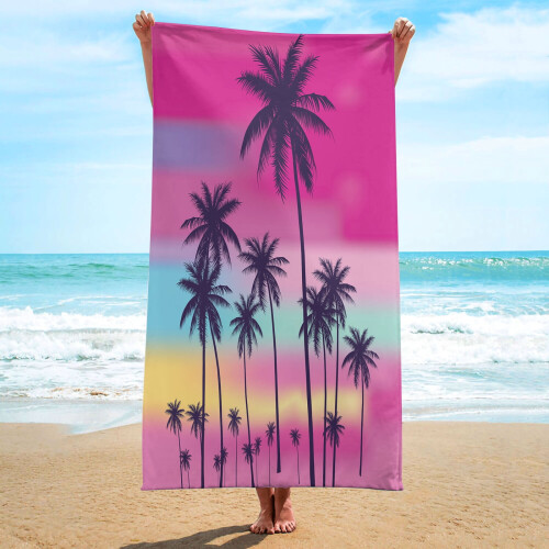 Serviette de plage en microfibre à séchage rapide et sans sable, 76 x 152 cm