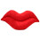 8 Inch Red Lips Throw Pillow for Home Office Decor 2