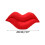 8 Inch Red Lips Throw Pillow for Home Office Decor 3
