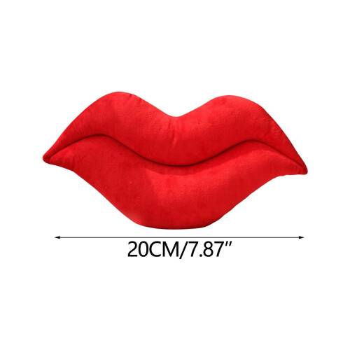 8 Inch Red Lips Throw Pillow for Home Office Decor 2