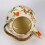 Vintage enamel tea kettle floral pattern steel 1.5L 3