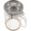 Borosilicate Glass Pitcher with Fine Mesh Strainer and Lid, 3