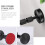 Zwarte aluminium bedframe stabilisator met schroefstopper (1 set) 5