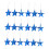 18-Piece Blue Plastic Star Christmas Tree Ornaments 4