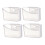 4-Piece Transparent PP Fridge Organizer Set 5