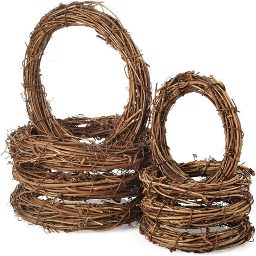 Ghirlandă din ratan natural – 1 pachet, 6 mărimi 2