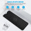 Non-Slip Bath Mat 39 x 16 in PVC Black 4