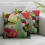 Short Plush Pillowcase with Hummingbird Floral Design 3
