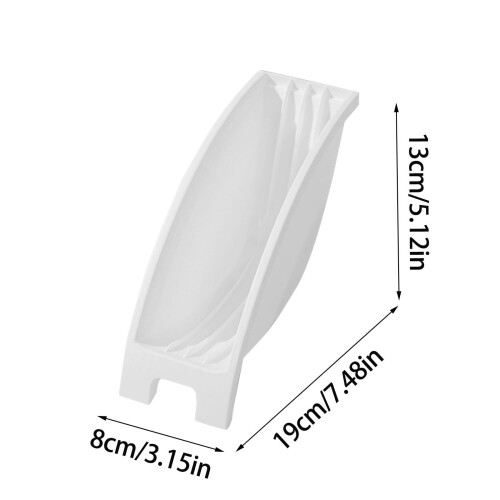Plate Organizer for Kitchen Cupboard, Plastic Vertical Dish 1