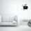 Homoyoyo black acrylic wall clock silent modern kitchen 4