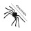 12FT LED Spider Web Light Net with Remote & 24in Spider 3