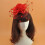 Fascinator Headband with Fishnet and Floral Decor, 16cm 2