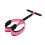 Wide Exercise Band With Printed Exercise Illustration-Pink 1