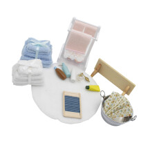 Simulation Bathroom Scene Furniture Model Figure Set 1/12 Doll