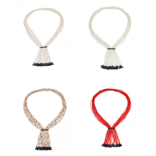 Bohemian Multiple Layer Handmade Bead Crystals Necklace With-2 1