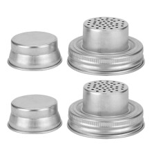 Nerezové viečka na šejker Mason Jar (2 ks)