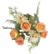 Artificial Rose and Daisy Swag with Greenery – 28.5 cm