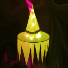 LED Halloween Witch Hat, 2 pcs, Outdoor & Indoor Decor