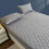 Quilted Fitted Mattress Cover Polyester 120x200x30cm 4