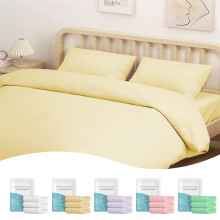 Cotton Bedding Set Full/Queen Yellow