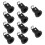 Zwarte E12-stekkerfitting, 10 stuks 4